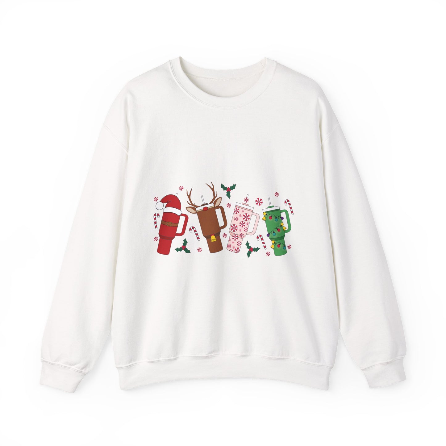 Christmas Golf Club Crewneck Sweatshirt — Festive Golfing Club Cartoon Design
