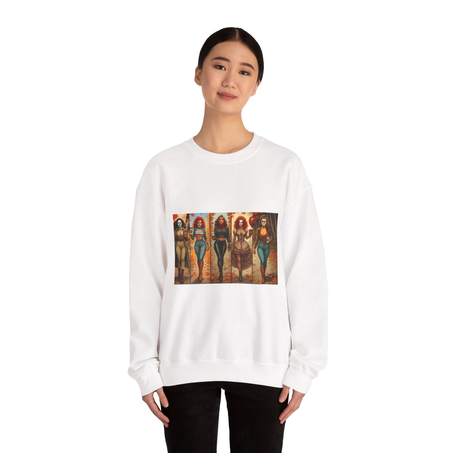 Vibrant Artistic Halloween Sweatshirt, Casual Wear, Graphic Sweatshirt, Cozy Gift for Art Lovers, Unique Fashion Statement, Comfortable [...]