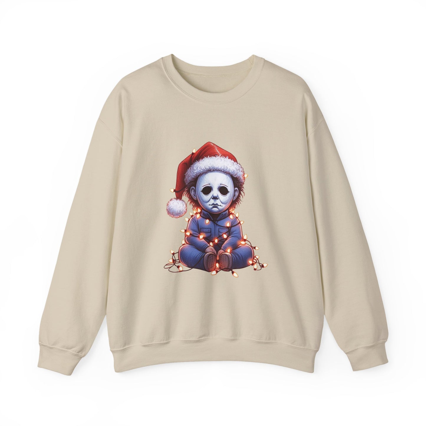 Christmas Michael Myers Sweatshirt — Cute Creepy Horror Holiday Crewneck