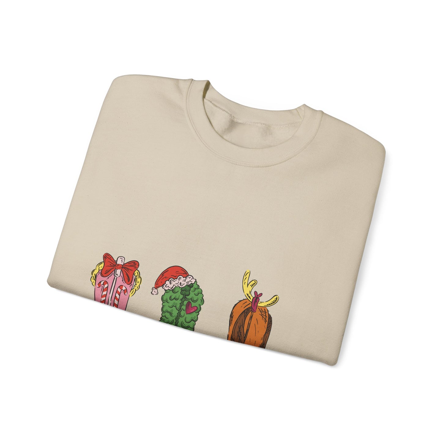 Christmas Cowboy Boots Crewneck Sweatshirt — Festive Western Holiday Sweatshirt