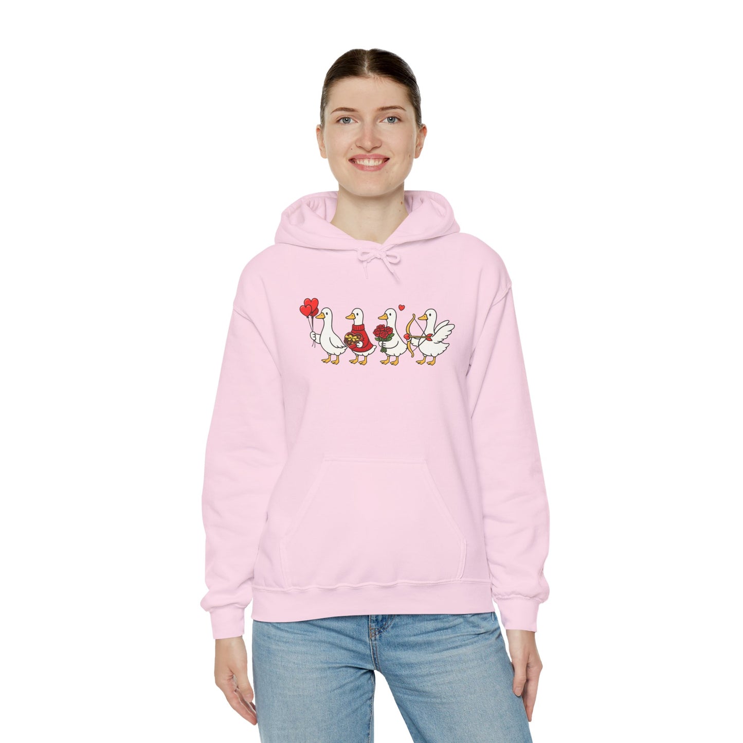 Cute Duck Family Hoodie — Whimsical Springtime Birds Pullover