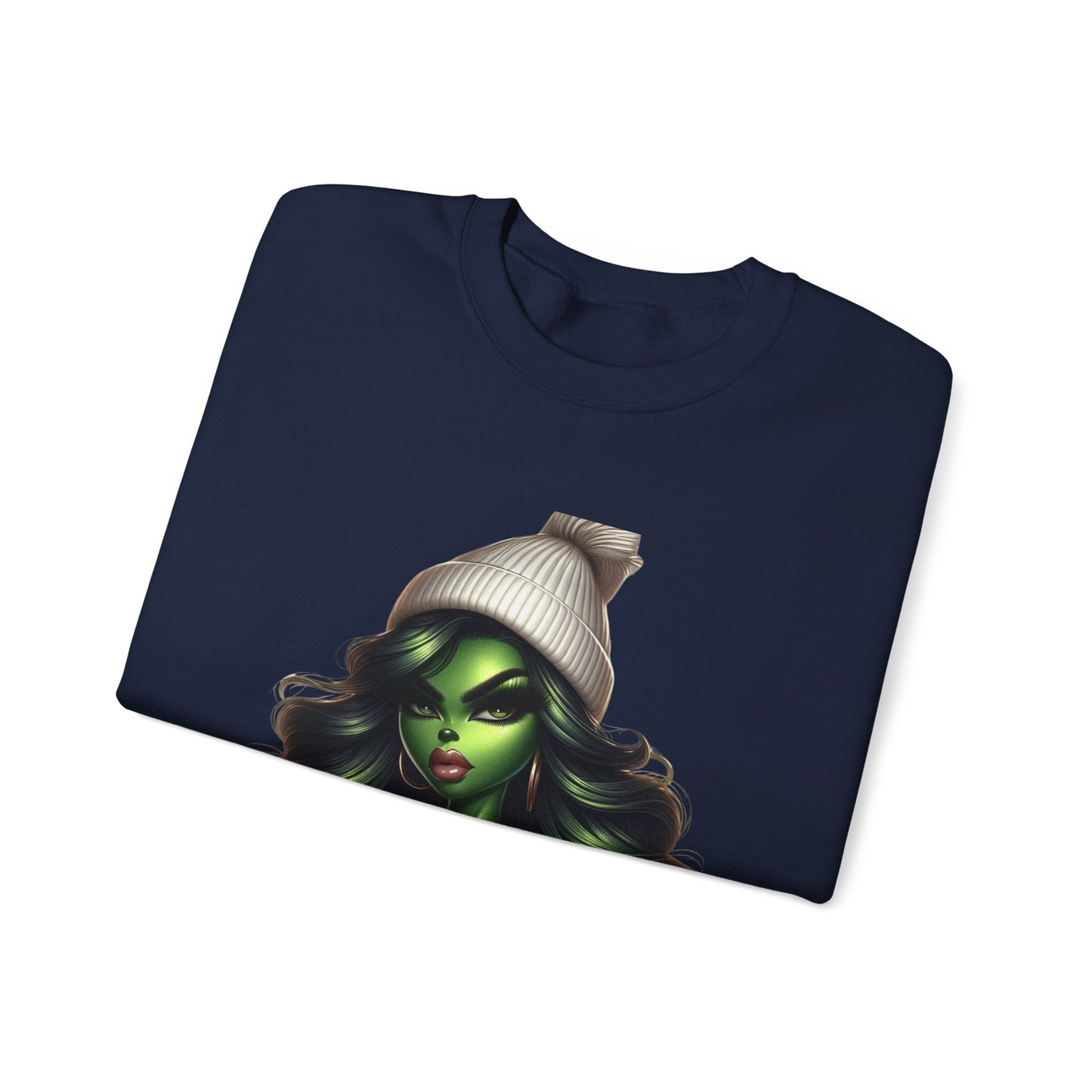 Green Witch Portrait Crewneck Sweatshirt