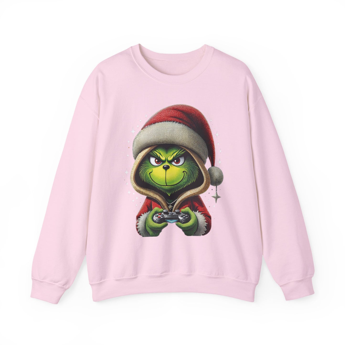 Grumpy Gamer Grinch Sweatshirt — Funny Christmas Holiday Gaming Crewneck