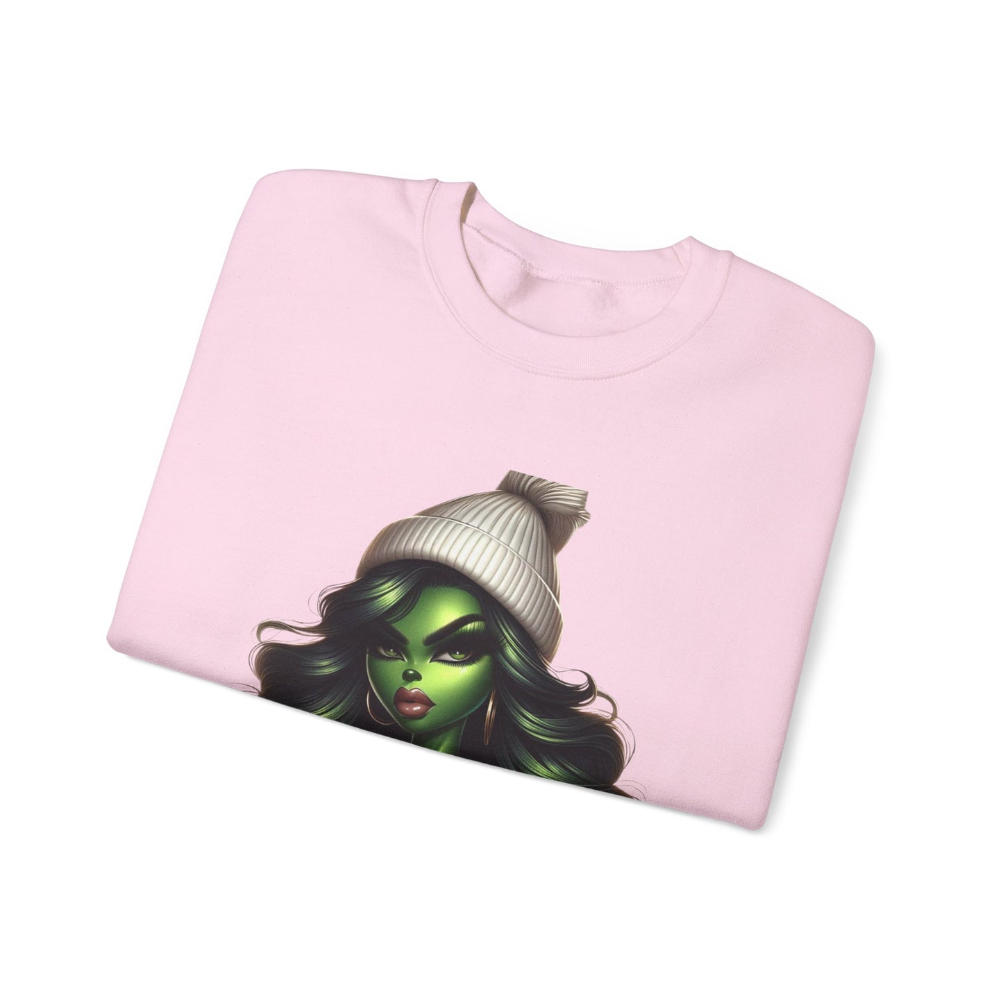 Green Witch Portrait Crewneck Sweatshirt