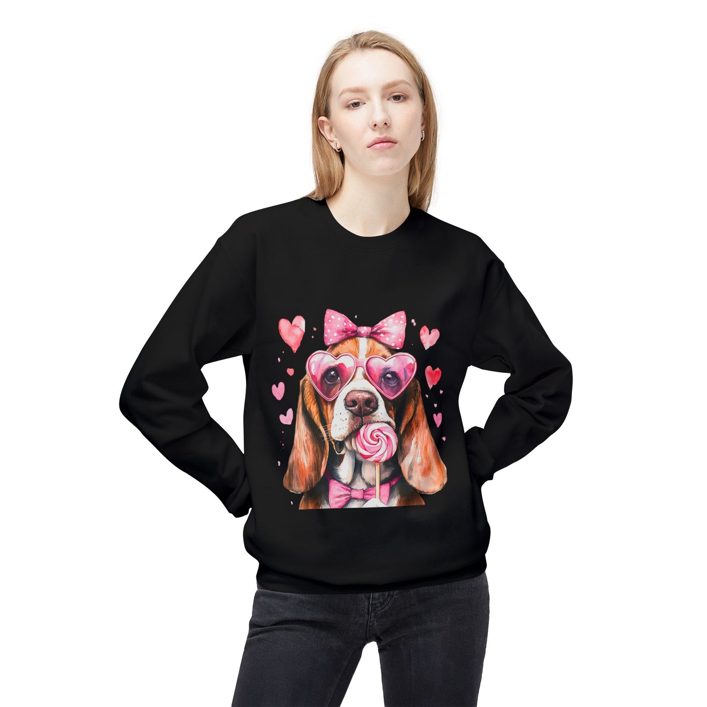 Valentines Unisex Midweight Softstyle Fleece Crewneck Sweatshirt