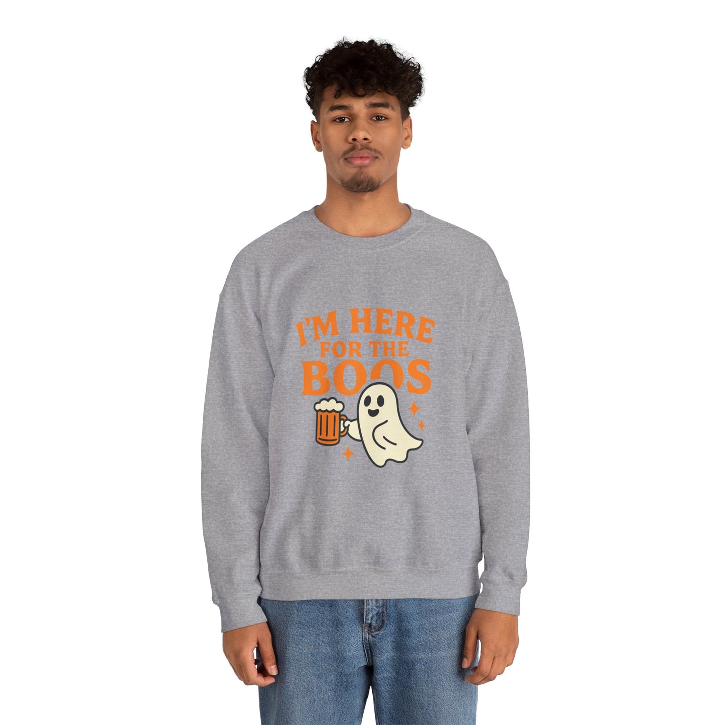 Halloween Spirit Crewneck Sweatshirt - Cozy Ghost Design for Fall Fun, Unisex Sweatshirt, Spooktacular Gift, Halloween Party Wear, [...]