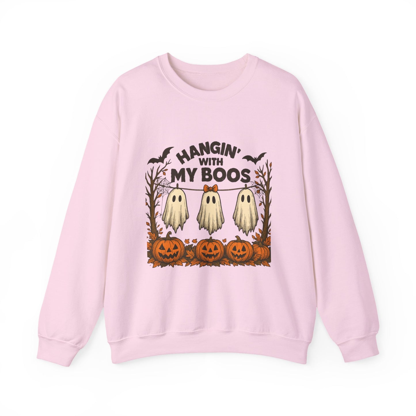 Halloween Ghost Sweatshirt, Cozy Unisex Crewneck, Fall Apparel, Halloween Costume, Spooky Season Outfit