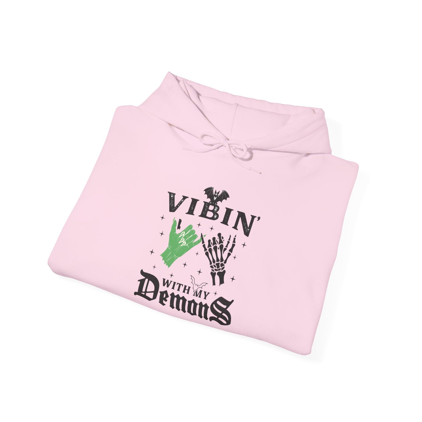 Vibin' With My Demons Unisex Hooded Hoodie, Cozy Gothic Hoodie, Casual Hoodie, Perfect for Halloween, Gift for Spooky Lovers, [...]