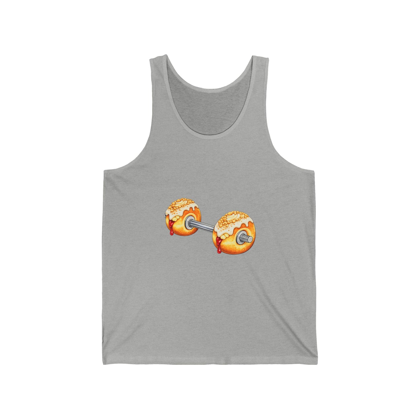 Donut Dumbbell Tank Top — Fitness & Foodie Gym Tank