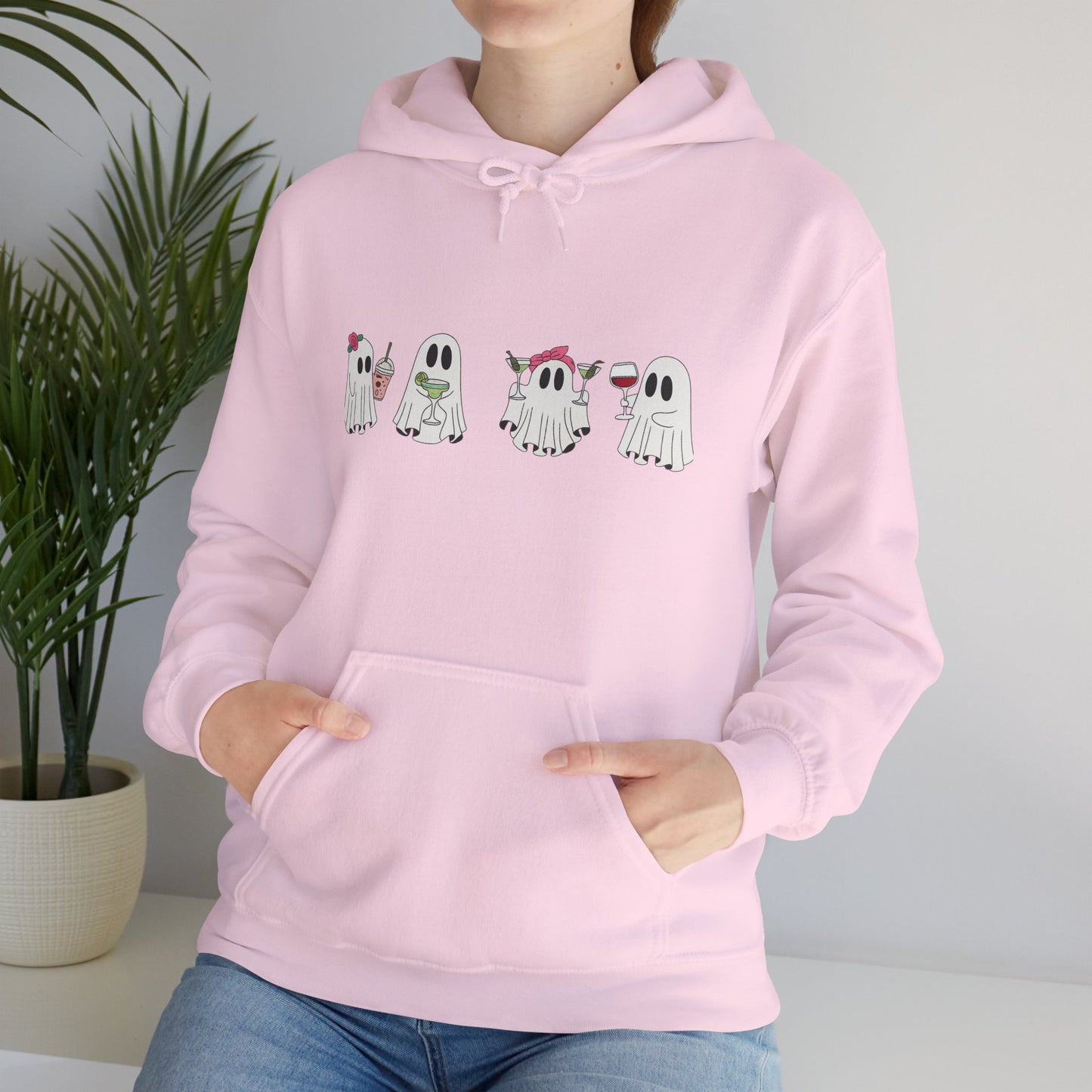 Cute Ghosts Unisex Hoodie - Cozy Halloween Hoodie, Fall Apparel, Gift for Ghost Lovers, Casual Wear, Spooky Season
