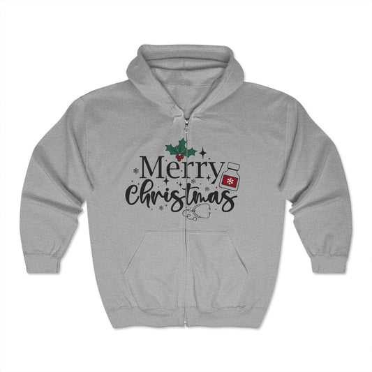 Christmas Unisex Heavy Blend™ Full Zip Hooded Sweatshirt