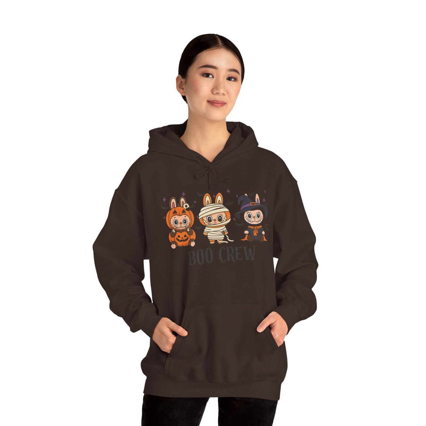 Boo Crew Halloween Unisex Hoodie, Cute Monster Costume, Spooky Vibes, Fall Fashion