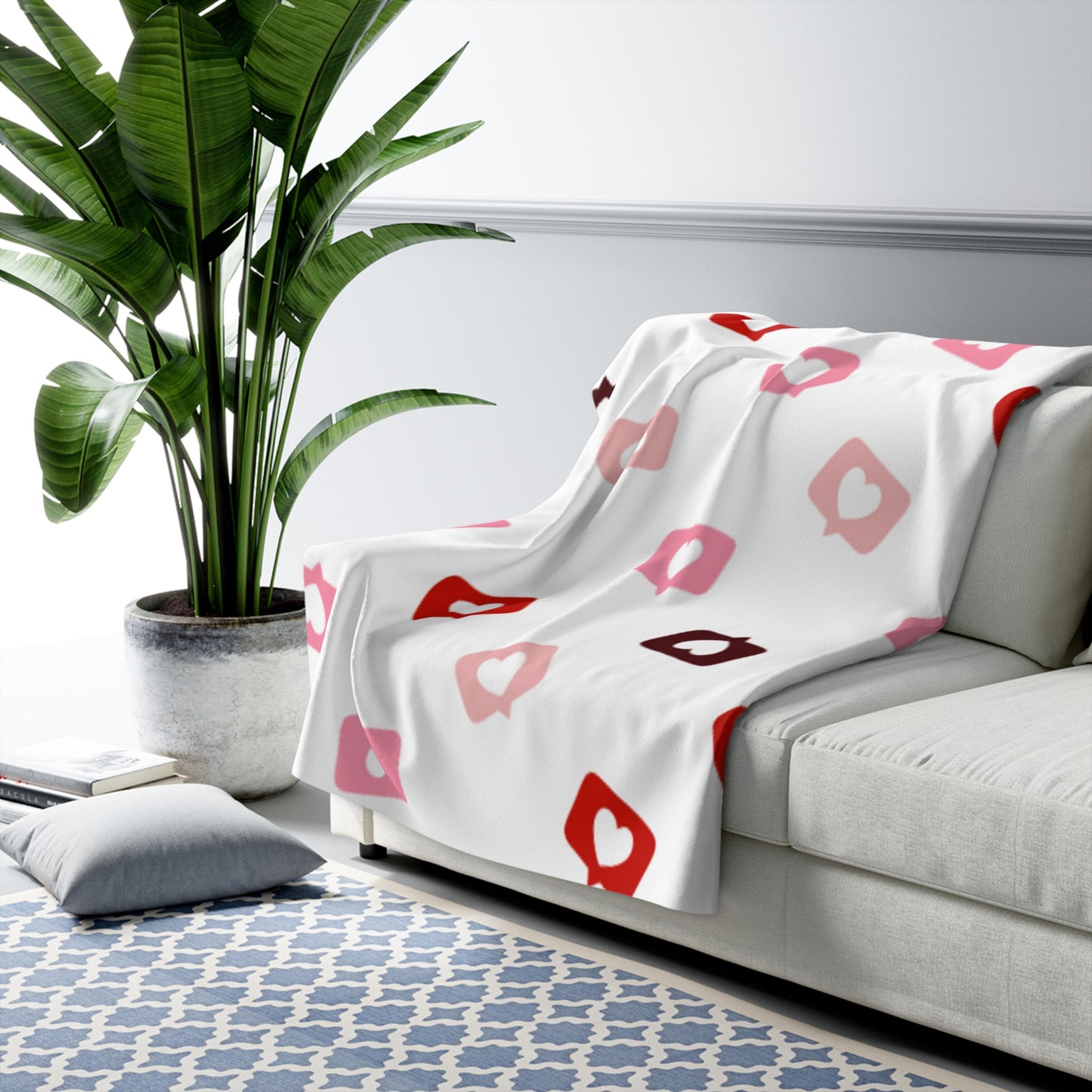 Valentines Sherpa Fleece Blanket