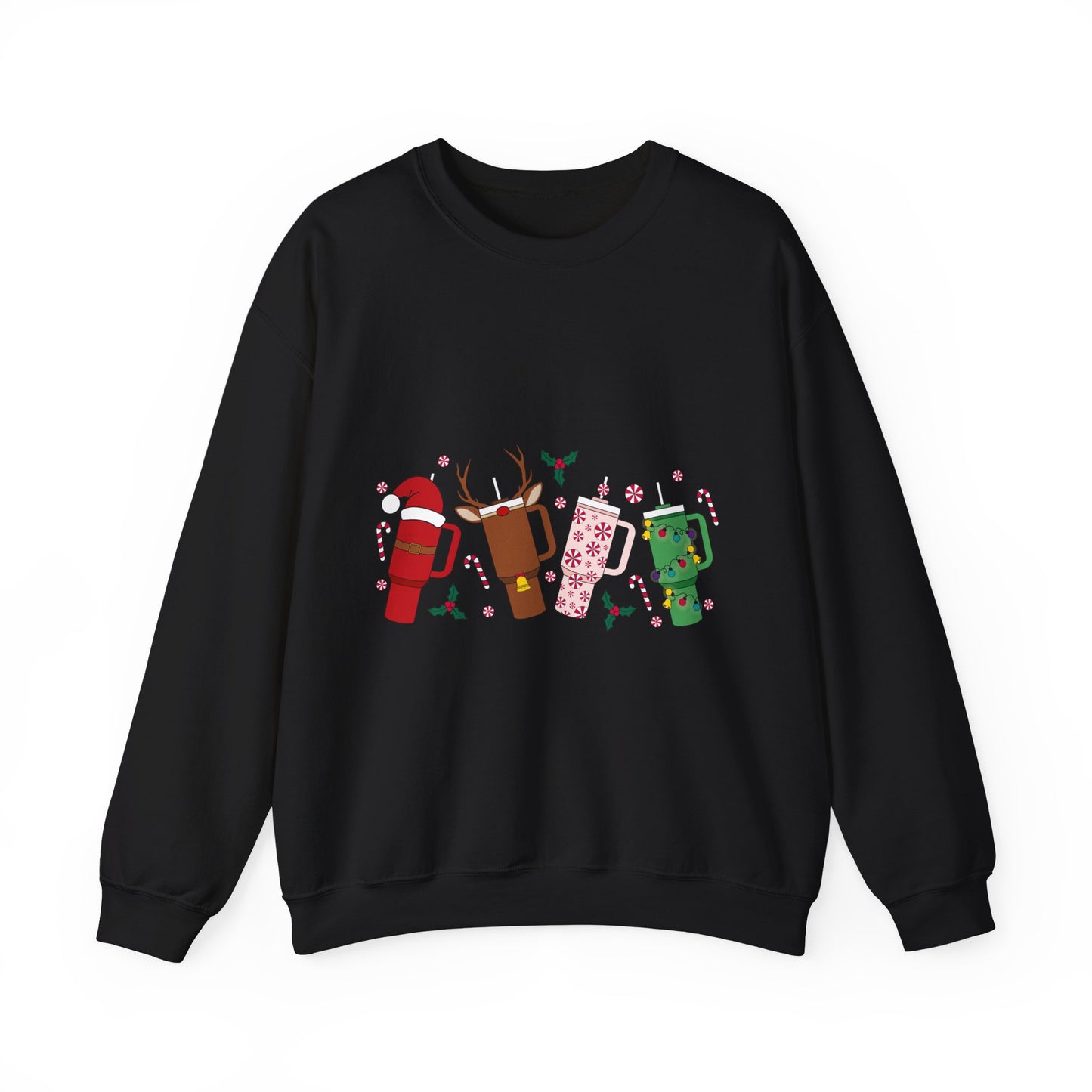 Christmas Golf Club Crewneck Sweatshirt — Festive Golfing Club Cartoon Design