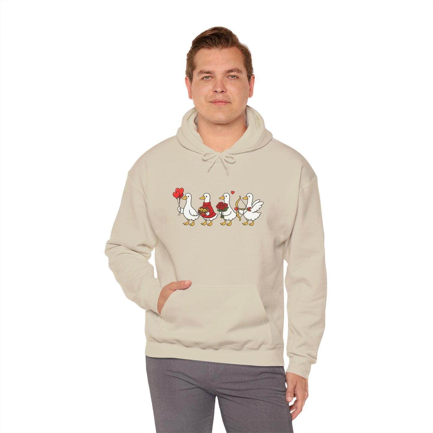 Cute Duck Family Hoodie — Whimsical Springtime Birds Pullover