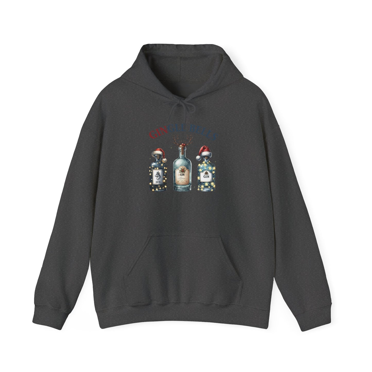 Gingle Bells Hoodie | Unisex Heavy Blend Sweatshirt for Christmas, Holiday Gifting, Cozy Fall Wear, Festive Apparel, Unique Gift