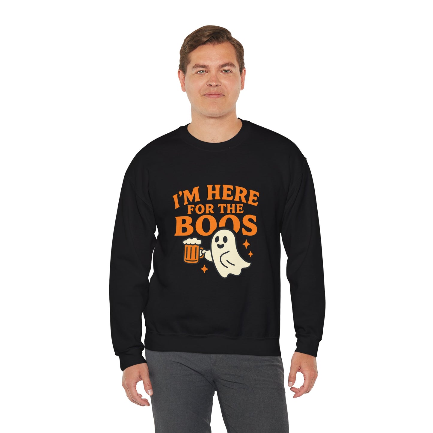Halloween Spirit Crewneck Sweatshirt - Cozy Ghost Design for Fall Fun, Unisex Sweatshirt, Spooktacular Gift, Halloween Party Wear, [...]