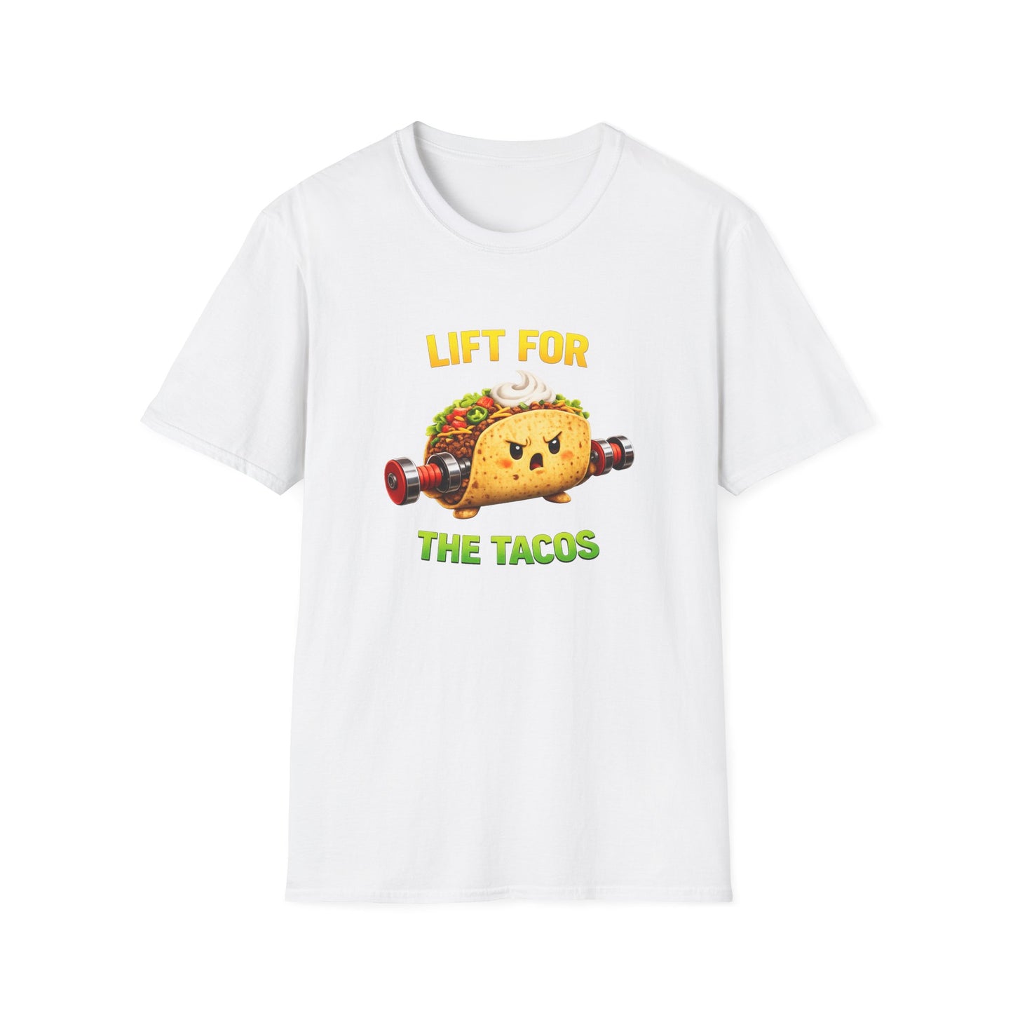 Lift For The Tacos T-Shirt — Funny Taco Weightlifting Gym Tee