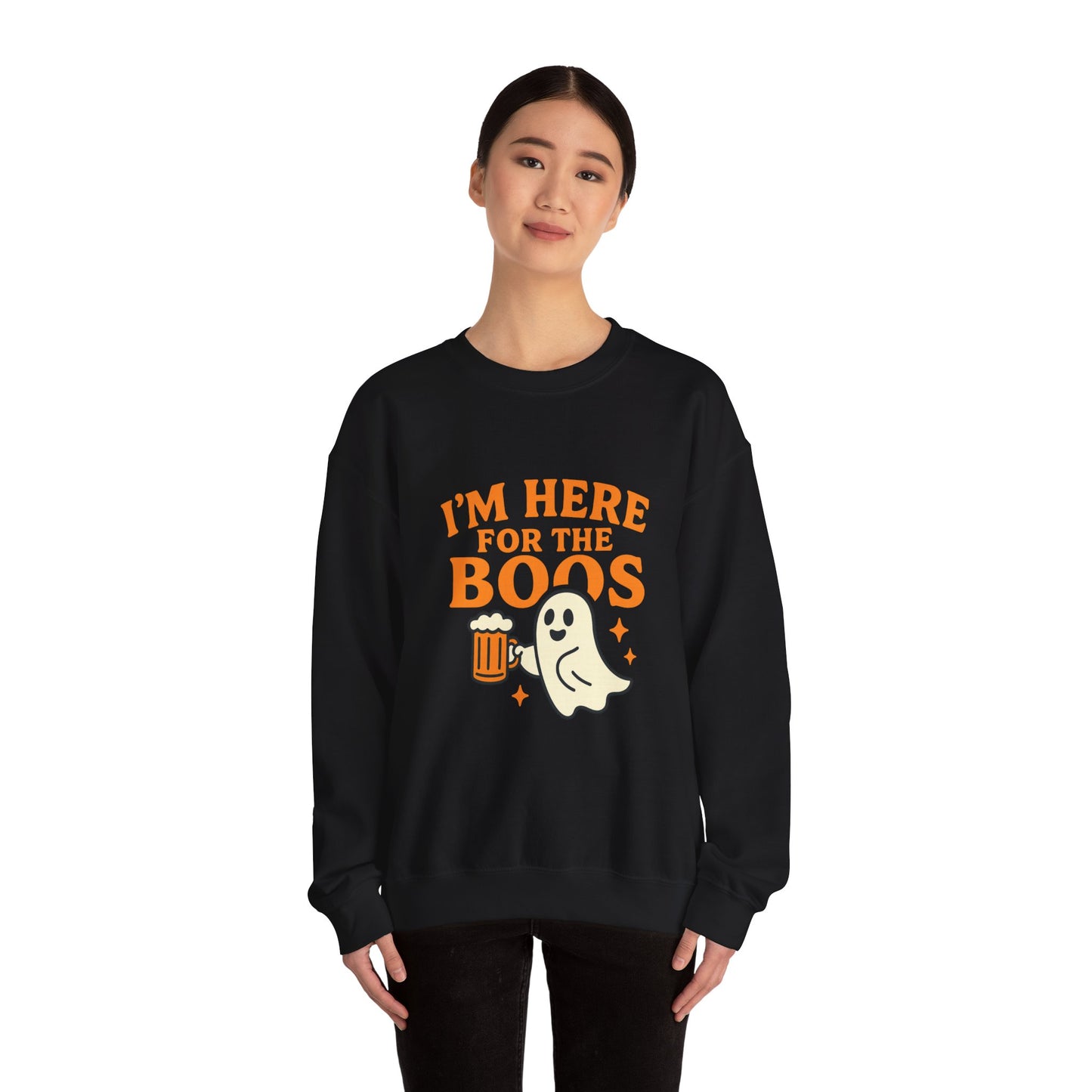Halloween Spirit Crewneck Sweatshirt - Cozy Ghost Design for Fall Fun, Unisex Sweatshirt, Spooktacular Gift, Halloween Party Wear, [...]