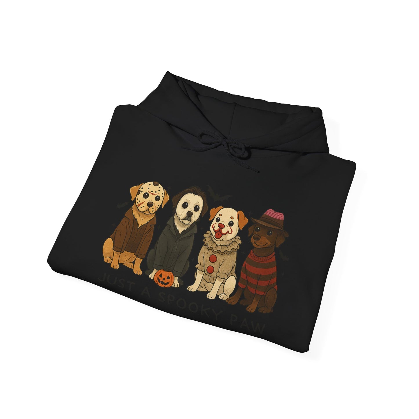 Spooky Paws Unisex Hoodie - Halloween Dog Lover Sweatshirt, Cozy Fall Apparel, Pet Themed Clothing, Gift for Dog Owners, Spooky Season Style