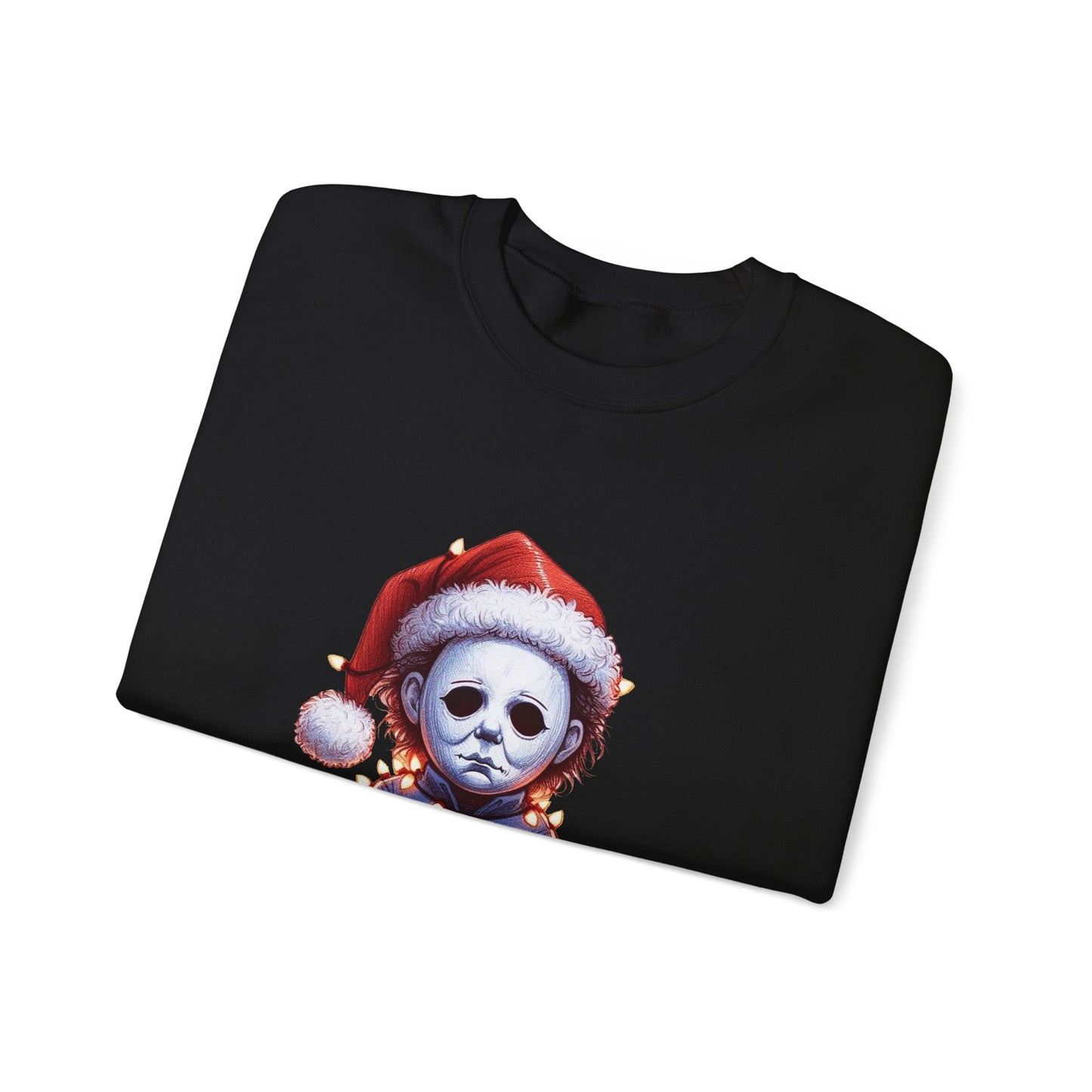 Christmas Michael Myers Sweatshirt — Cute Creepy Horror Holiday Crewneck