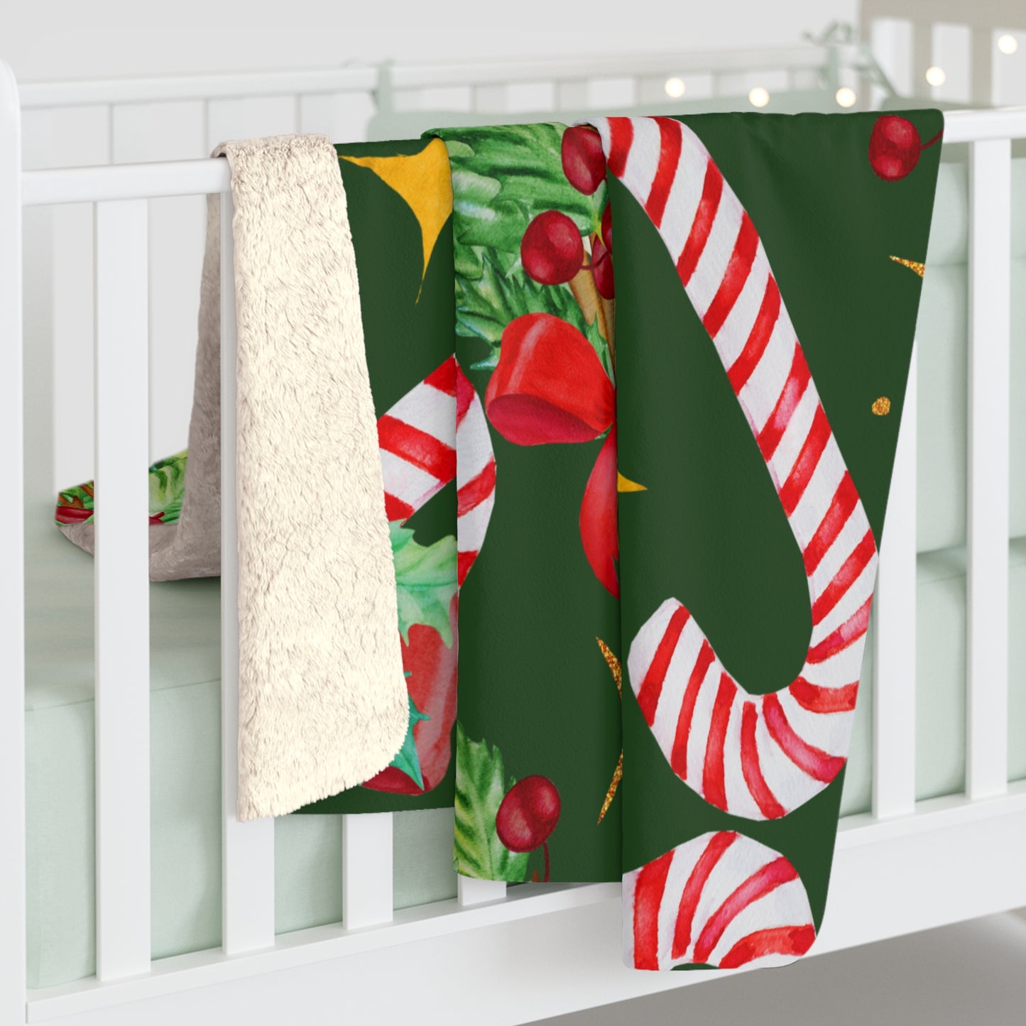 Christmas Candy Cane Blanket