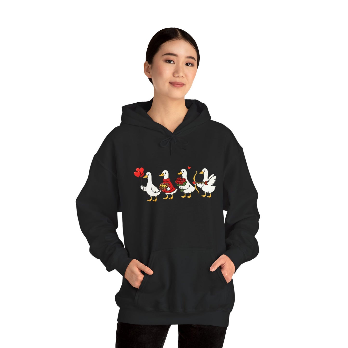 Cute Duck Family Hoodie — Whimsical Springtime Birds Pullover
