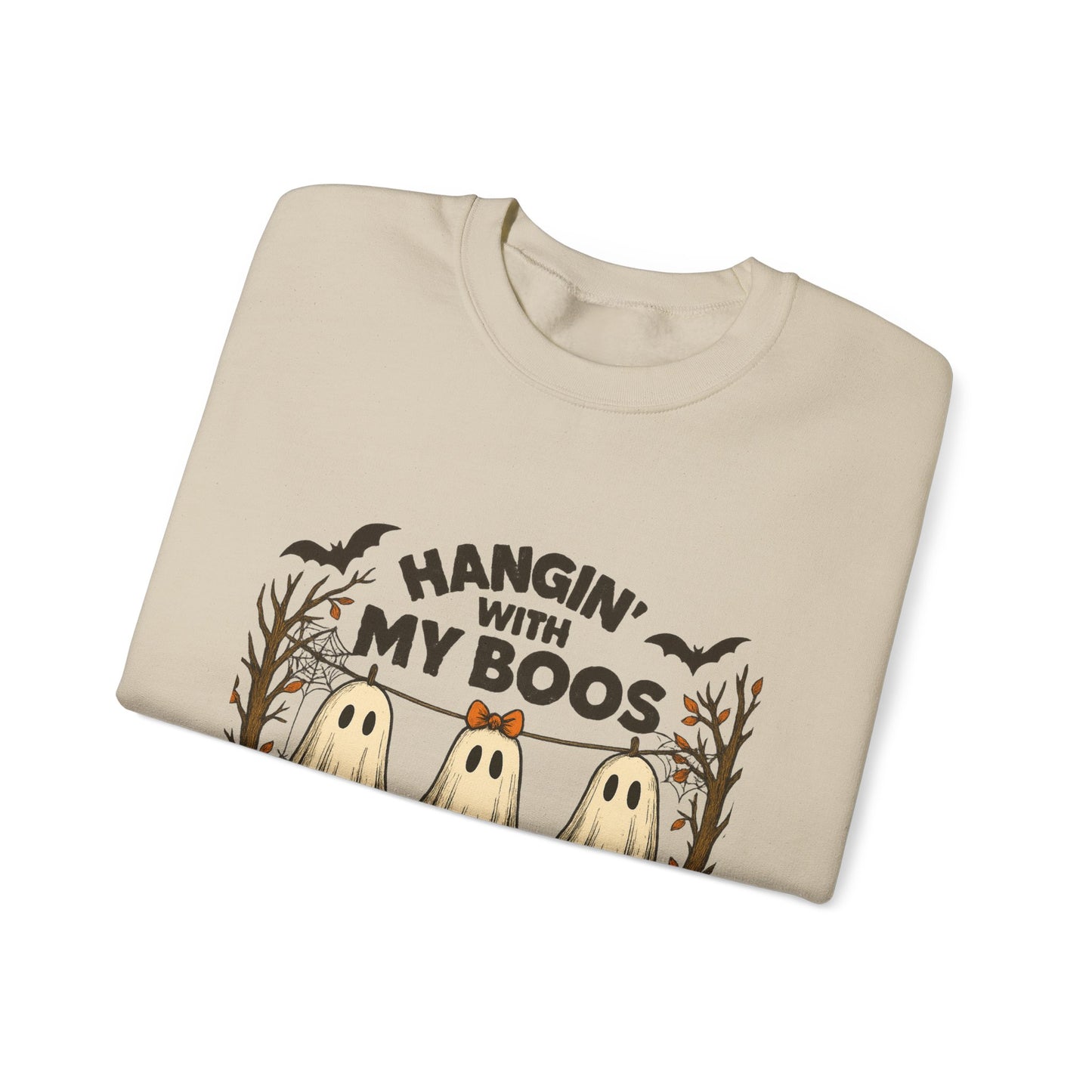 Halloween Ghost Sweatshirt, Cozy Unisex Crewneck, Fall Apparel, Halloween Costume, Spooky Season Outfit