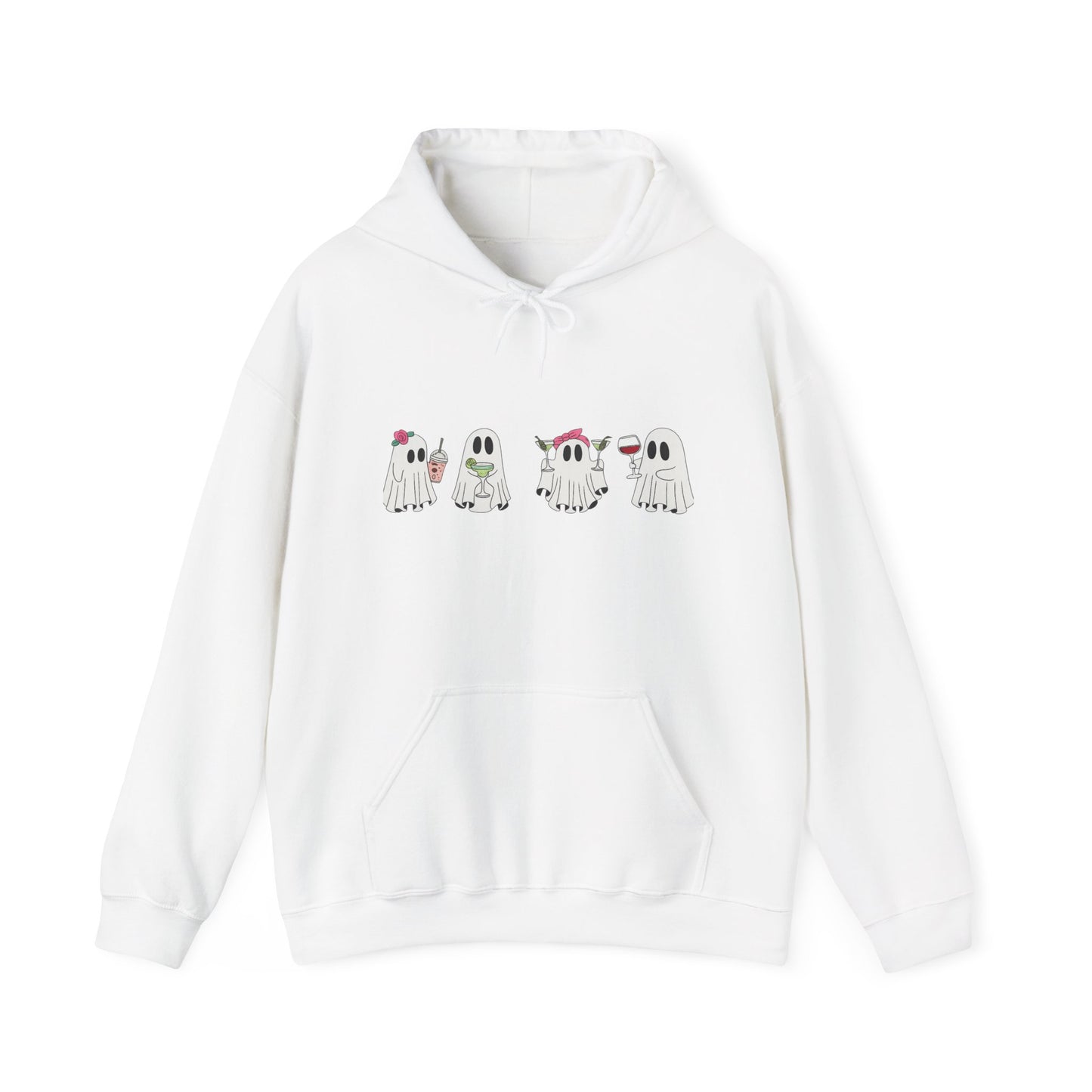 Cute Ghosts Unisex Hoodie - Cozy Halloween Hoodie, Fall Apparel, Gift for Ghost Lovers, Casual Wear, Spooky Season