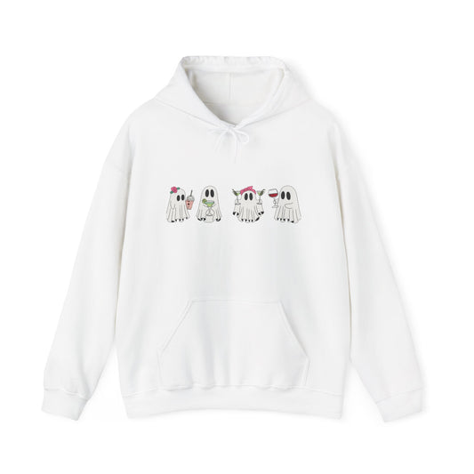 Cute Ghosts Unisex Hoodie - Cozy Halloween Hoodie, Fall Apparel, Gift for Ghost Lovers, Casual Wear, Spooky Season