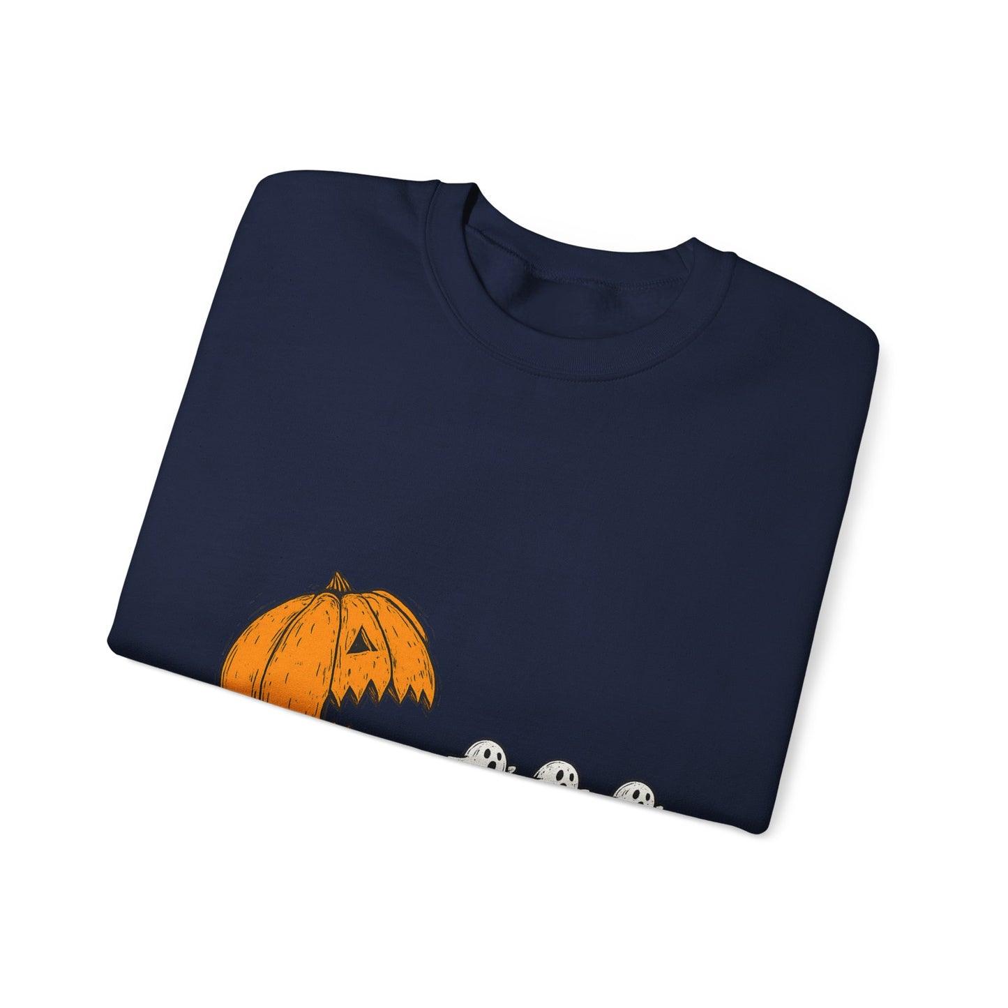 Spooky Pumpkin Ghosts Sweatshirt | Cozy Halloween Crewneck, Fall Fashion, Unisex Gift, Harvest Party Wear, Cute Autumn Outfit