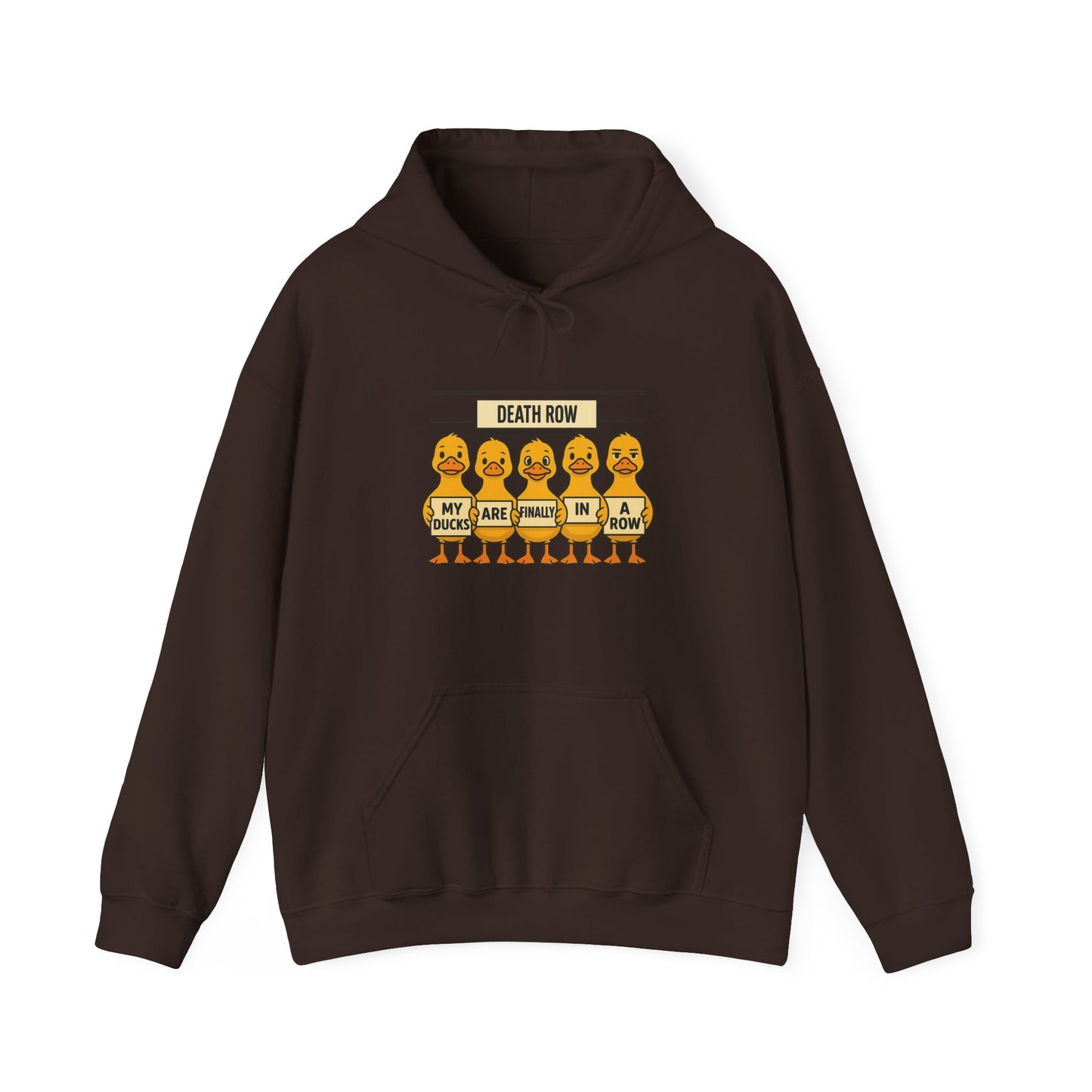 Funny Unisex Sweatshirt: Death Row Ducks, Cozy Hoodie, Perfect for Casual Wear