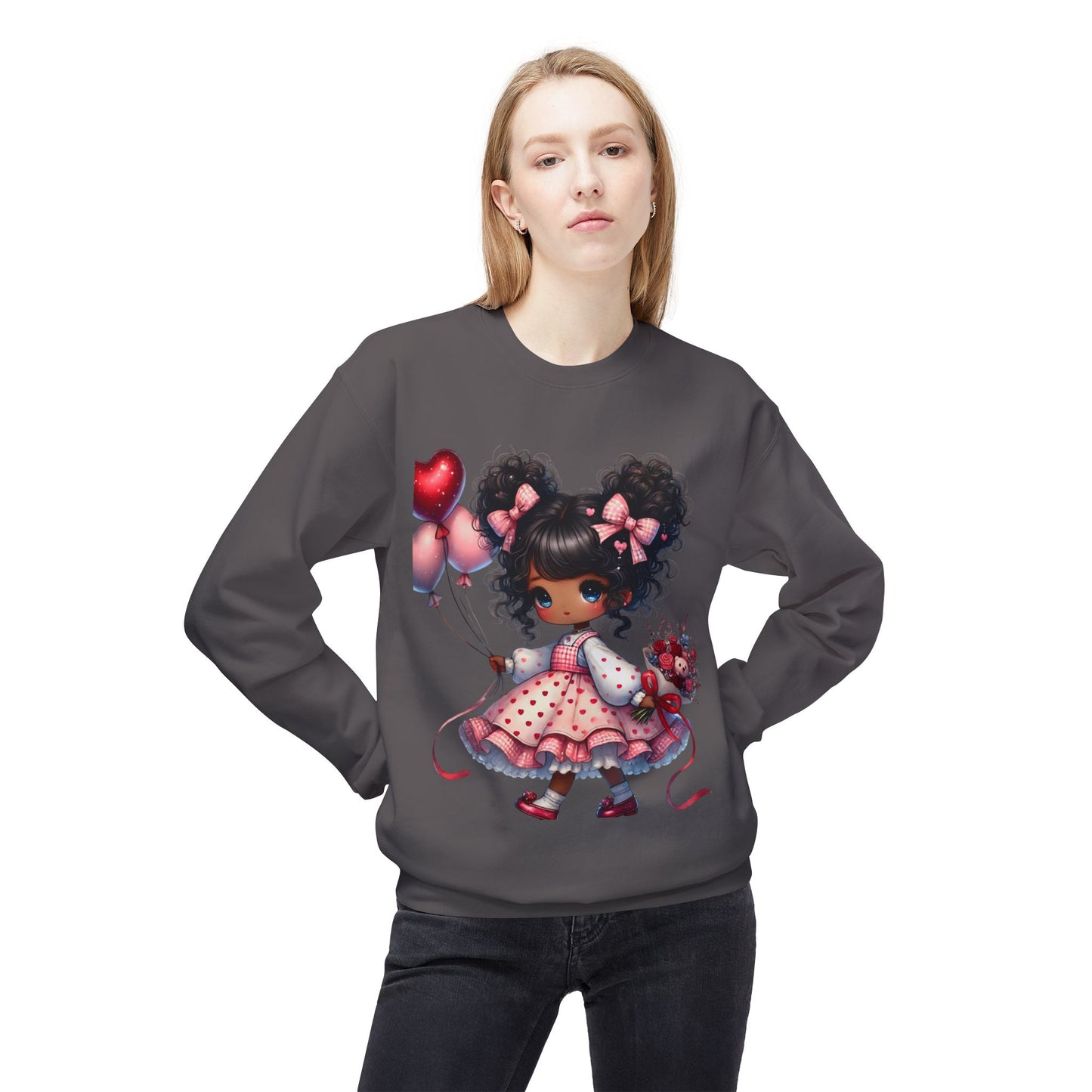 Valentines Unisex Midweight Softstyle Fleece Crewneck Sweatshirt