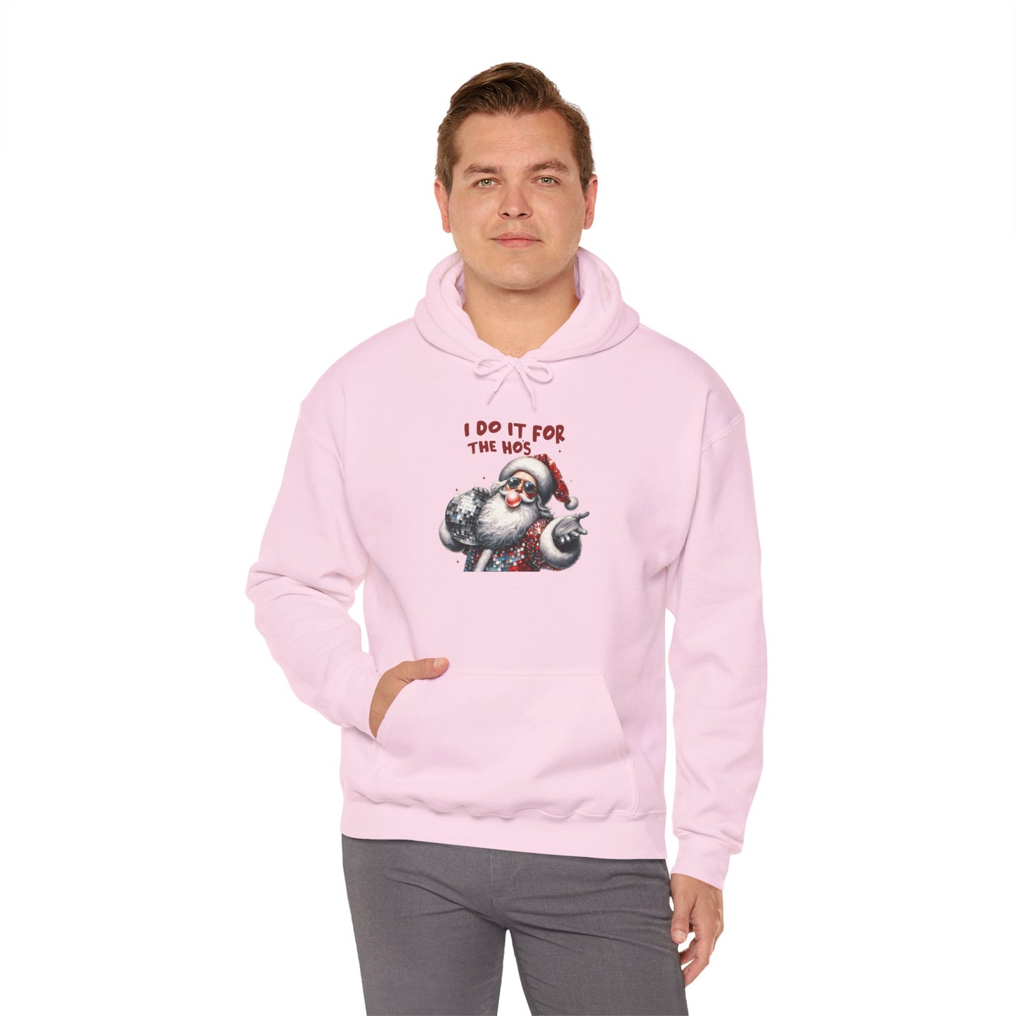 Santa Hoodie - I Do It For The 90s, Christmas Sweatshirt, Unisex Holiday Apparel, Vintage Style Gift, Cozy Winter Wear