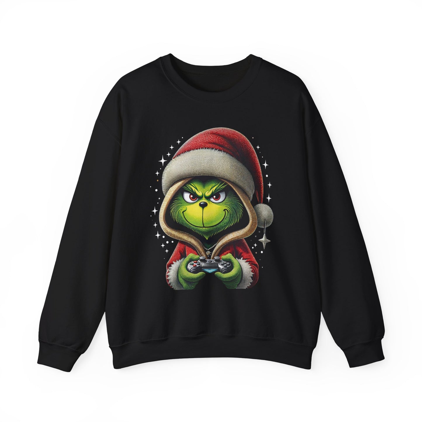 Grumpy Gamer Grinch Sweatshirt — Funny Christmas Holiday Gaming Crewneck
