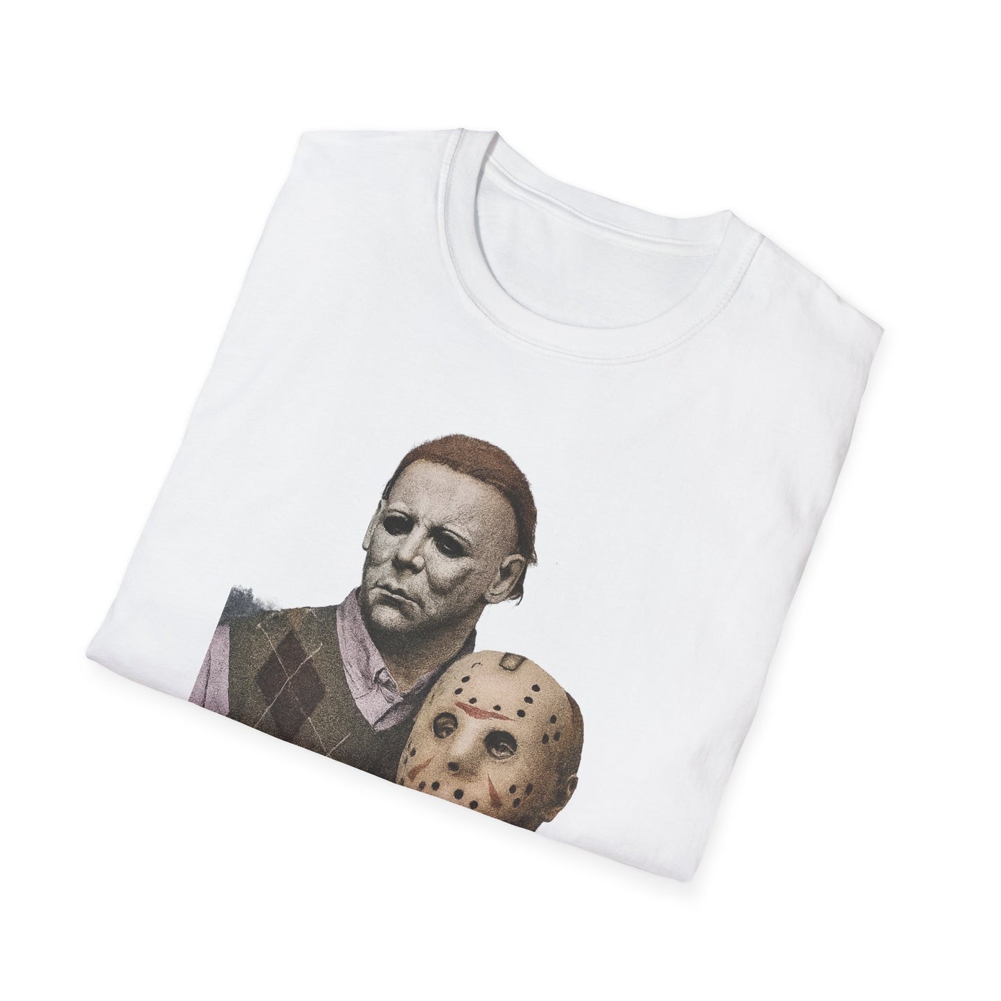 Horror Movie Character T-Shirt | Unisex Softstyle Tee, Scary Graphic Tee, Perfect for Halloween, Horror Fans, Movie Lovers