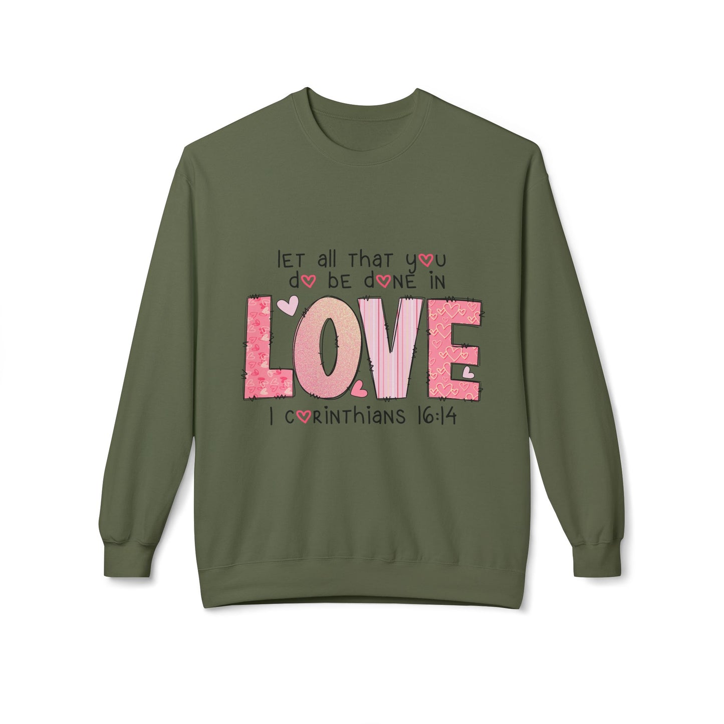 Valentines Unisex Midweight Softstyle Fleece Crewneck Sweatshirt