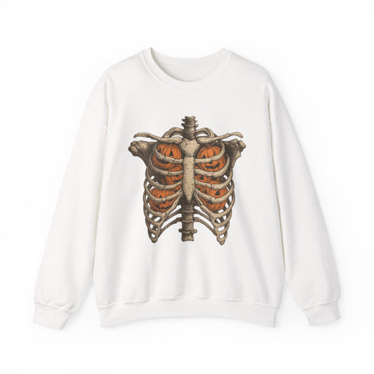 Halloween Skeleton Sweatshirt, Unisex Crewneck, Fall Fashion, Spooky Apparel, Gift for Halloween, Cozy Pullover
