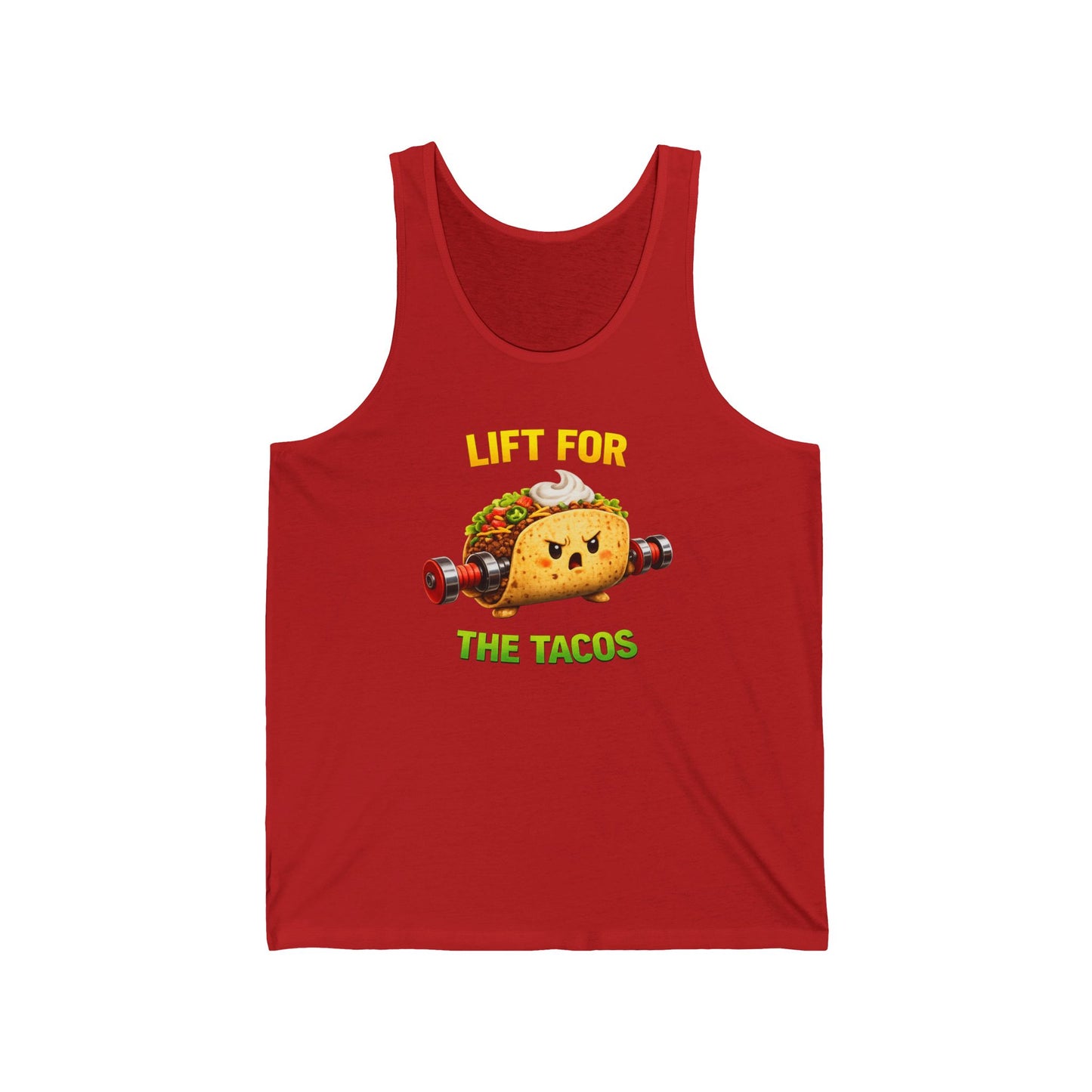 Lift for the Tacos Tank Top — Funny Gym Taco Workout Tank