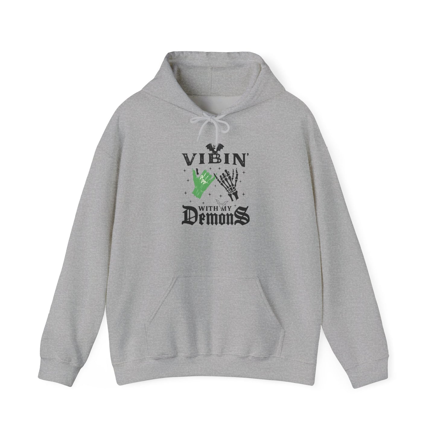Vibin' With My Demons Unisex Hooded Hoodie, Cozy Gothic Hoodie, Casual Hoodie, Perfect for Halloween, Gift for Spooky Lovers, [...]