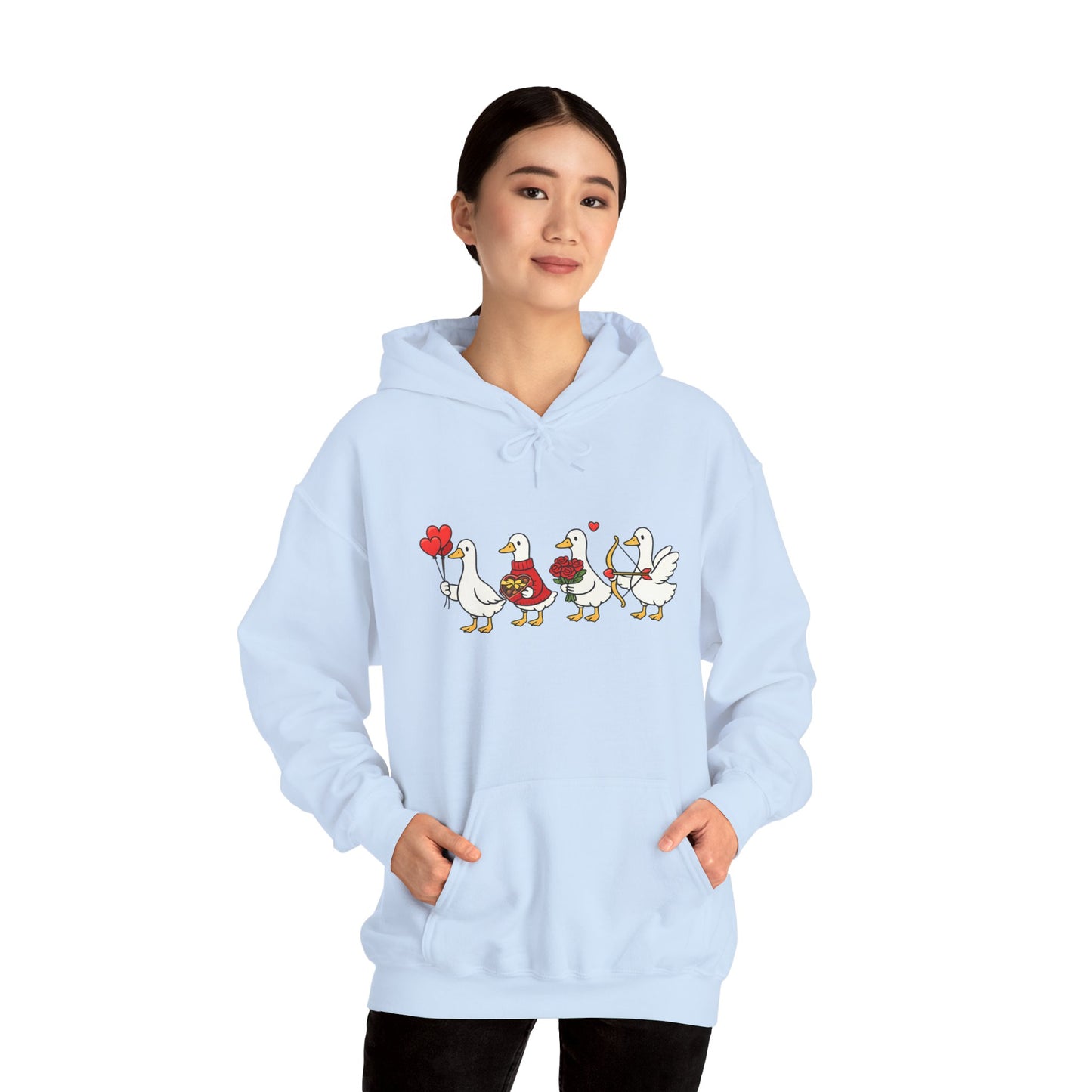 Cute Duck Family Hoodie — Whimsical Springtime Birds Pullover