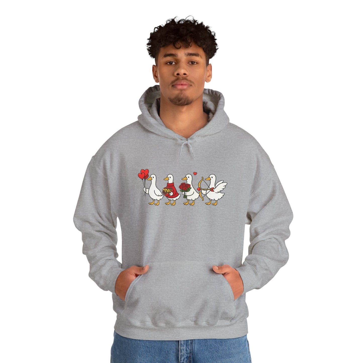 Cute Duck Family Hoodie — Whimsical Springtime Birds Pullover