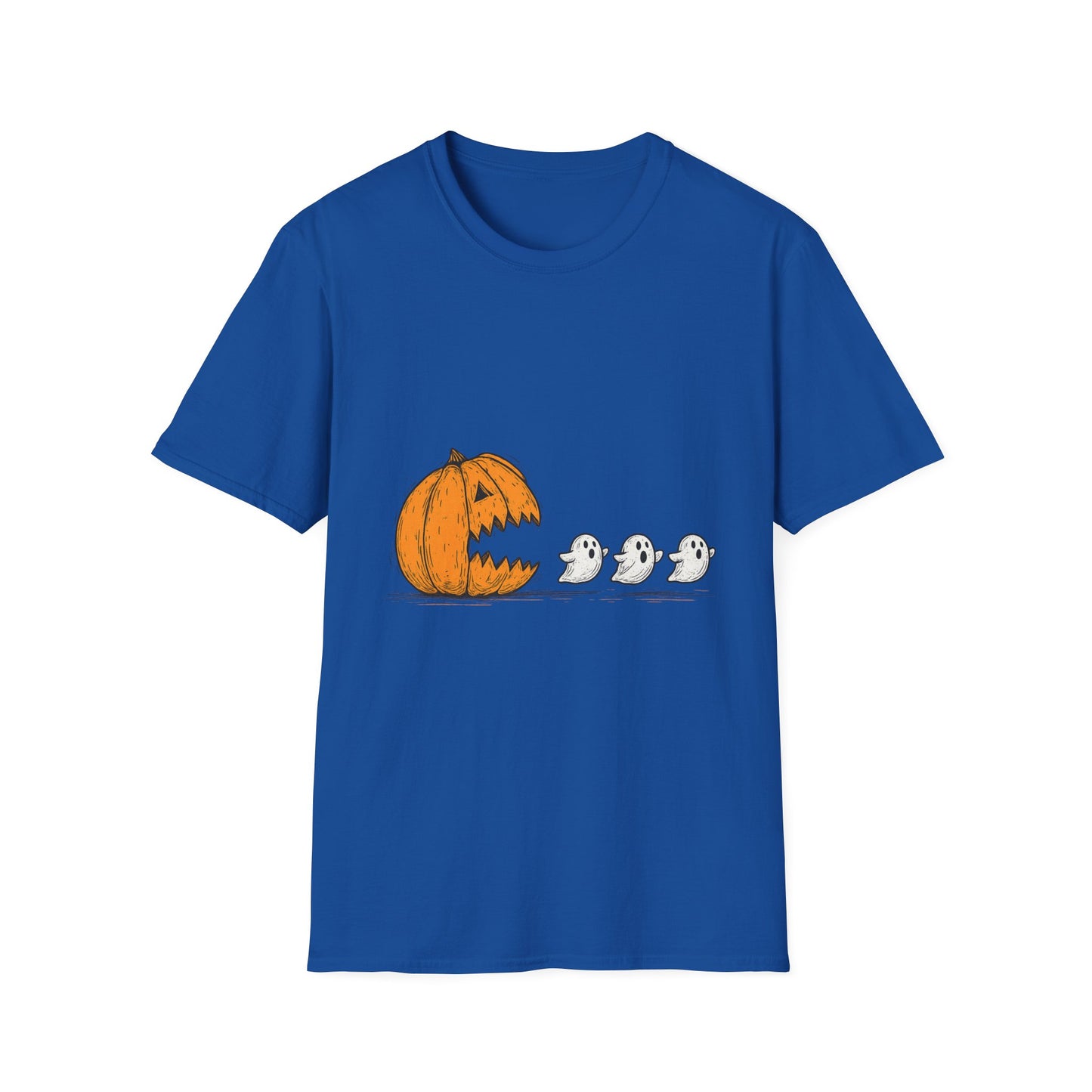Halloween Ghost Pumpkin T-Shirt, Unisex Tee, Cute Halloween Shirt, Trick or Treat Apparel, Spooky Season Outfit