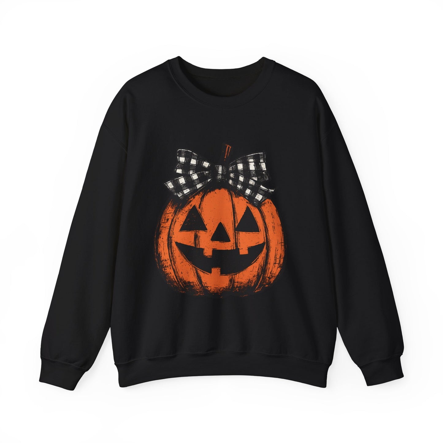 Autumn Pumpkin Crewneck Sweatshirt, Fall Fashion, Halloween Sweatshirt, Cozy Sweater, Pumpkin Patch Outfit, Unisex Clothing