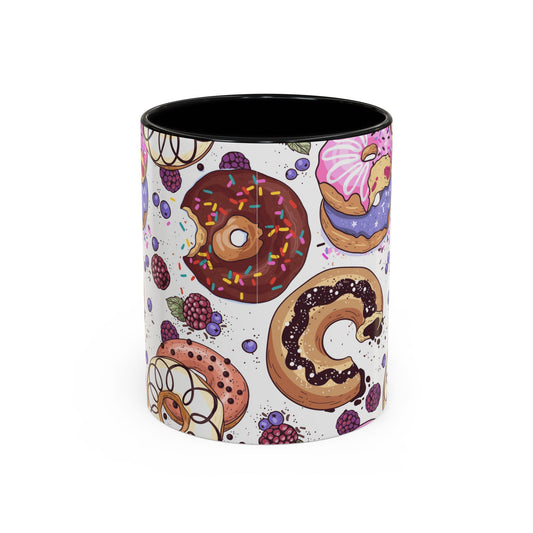 Doughnut Accent Coffee Mug (11, 15oz)