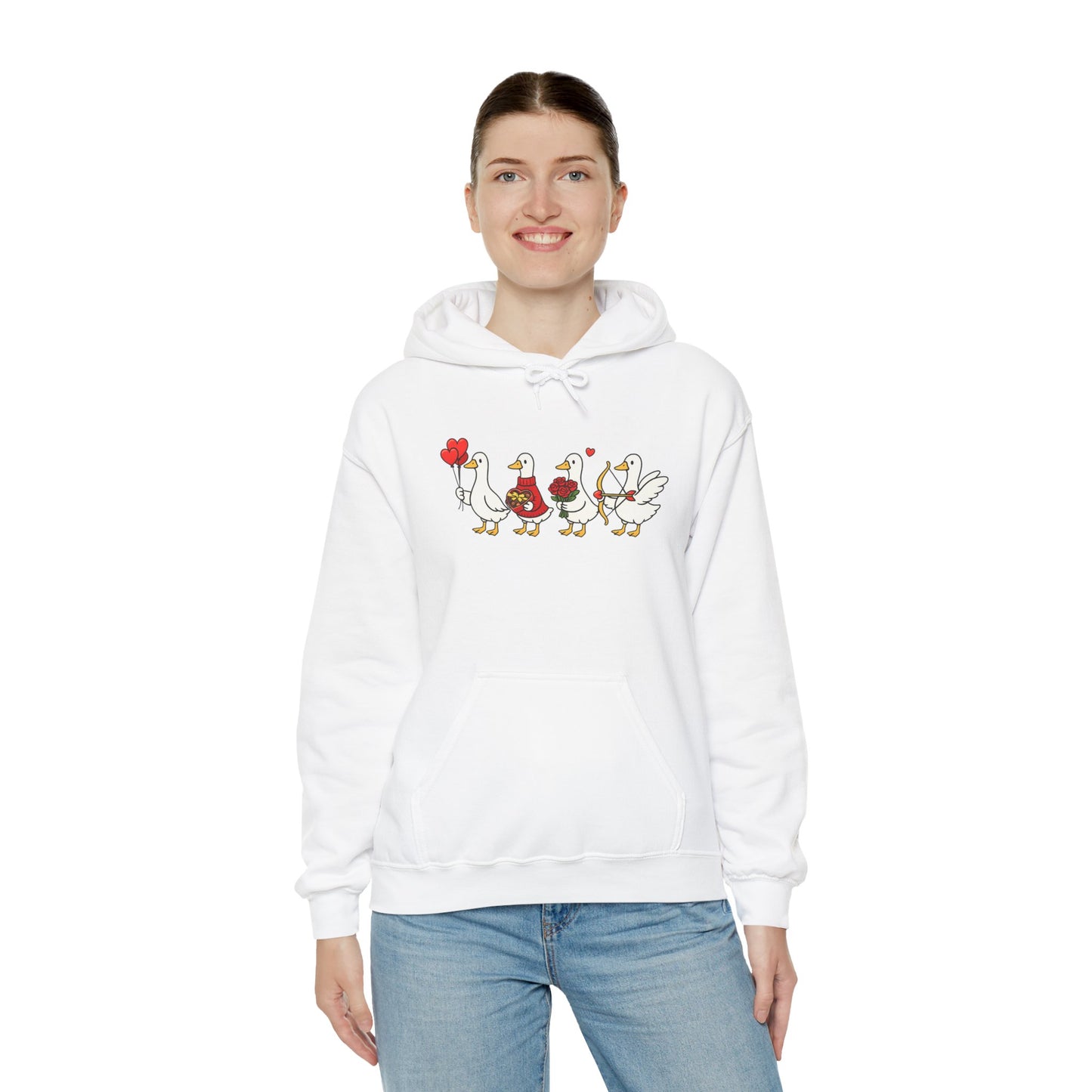 Cute Duck Family Hoodie — Whimsical Springtime Birds Pullover
