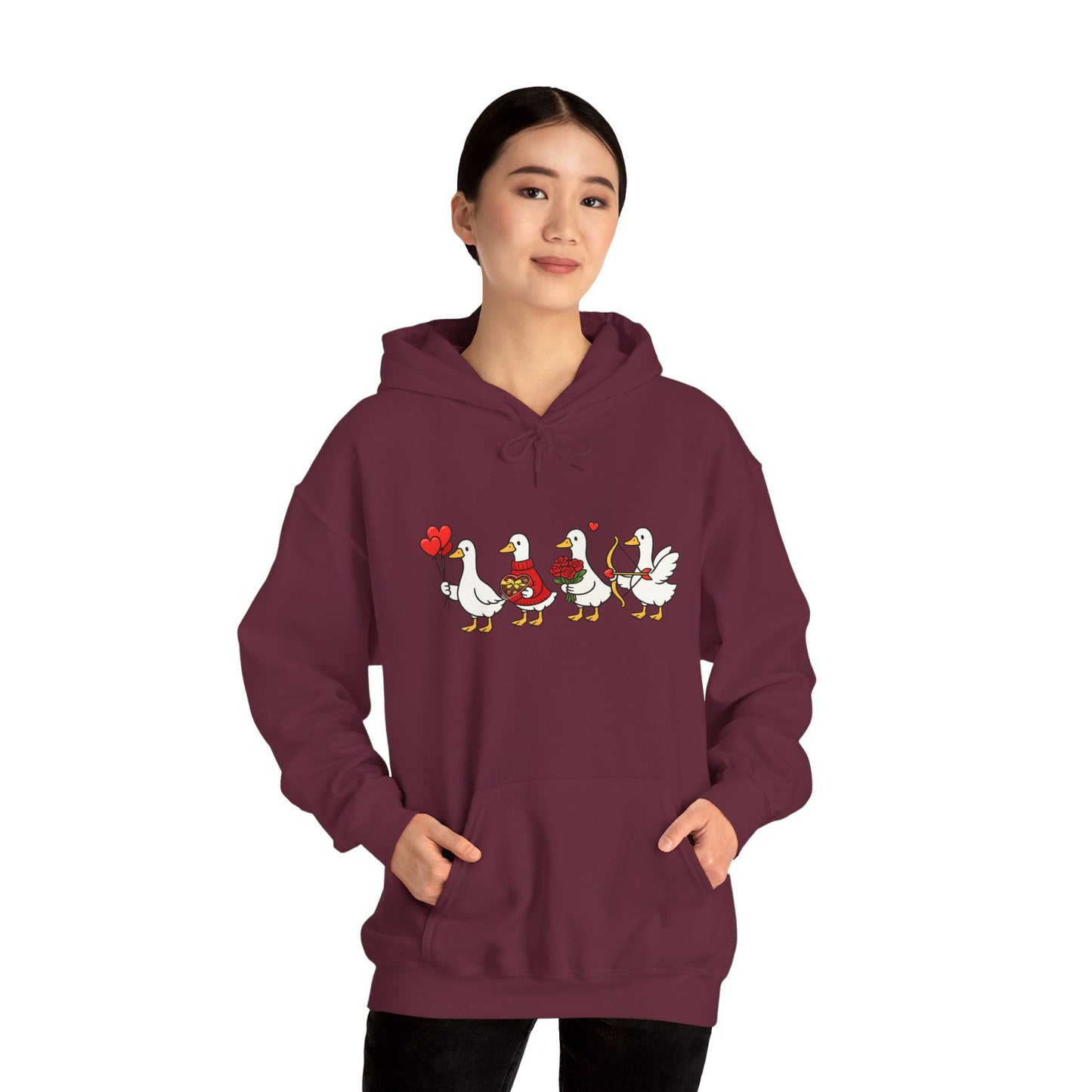 Cute Duck Family Hoodie — Whimsical Springtime Birds Pullover