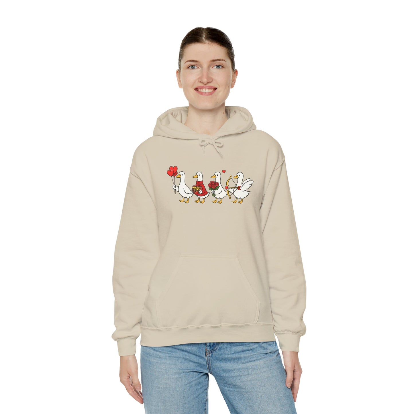 Cute Duck Family Hoodie — Whimsical Springtime Birds Pullover
