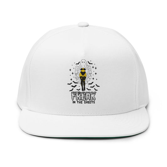 Freak Flat Bill Cap, Trendy Baseball Hat, Fashionable Snapback, Unique Gift for Him/Her, Comfortable Everyday Wear