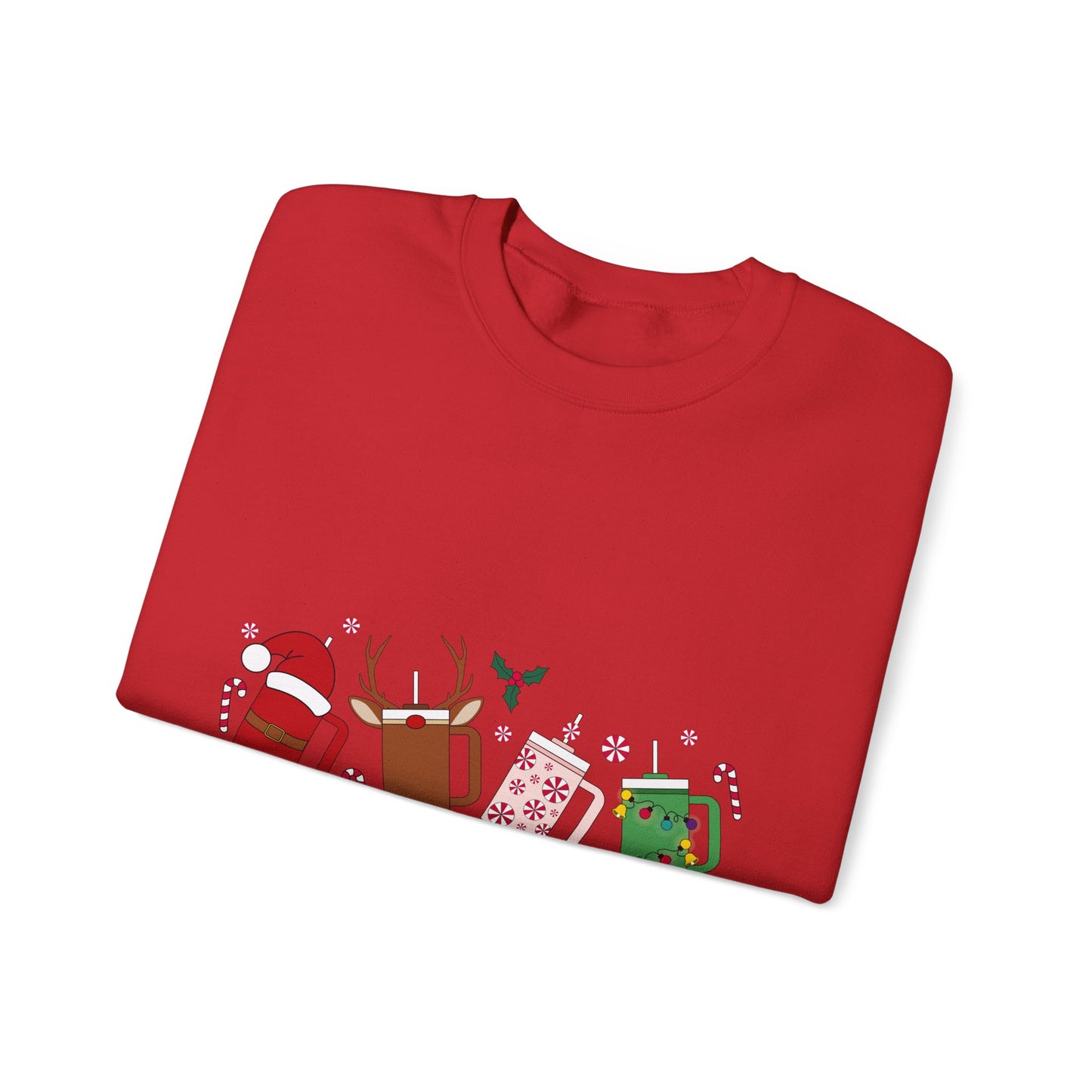 Christmas Golf Club Crewneck Sweatshirt — Festive Golfing Club Cartoon Design